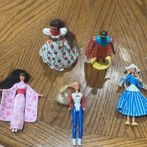 Vintage 1995 Mattel International Barbie McDonald’s Happy Meal Toy, Complete Set